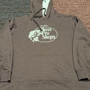 Bass Pro Shops Charcoal Hoodie with Mint Logo